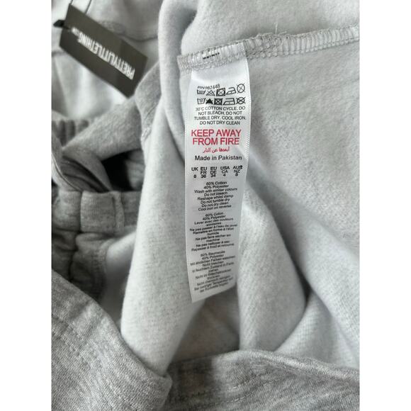 Pretty Little Thing | Grey Marl Sweater Ruched Bodycon Mini Dress | Size 4 | NWT - Picture 8 of 8